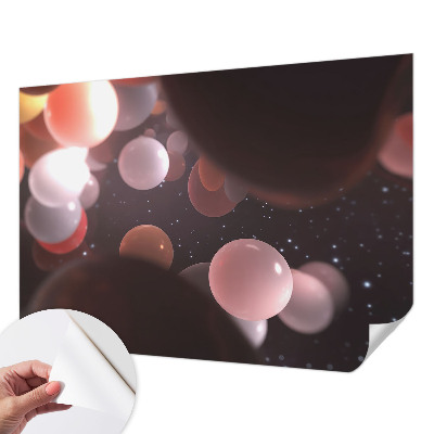 Moderní samolepicí fototapeta Vesmírné koule