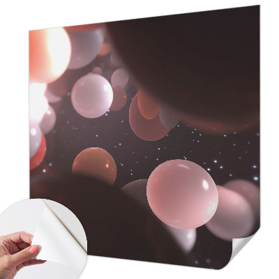 Moderní samolepicí fototapeta Vesmírné koule