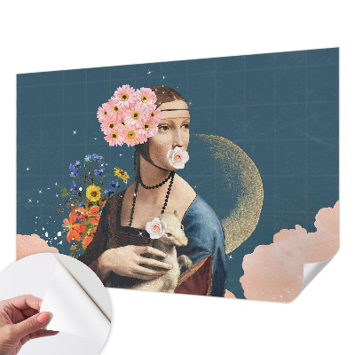 Moderní samolepicí fototapeta Květinová elegance