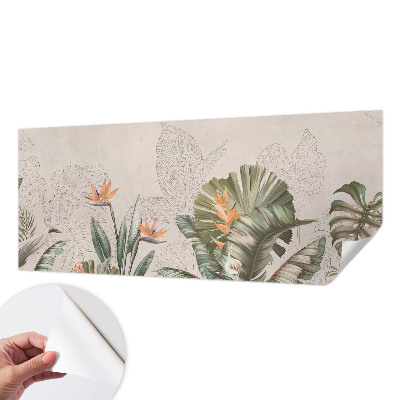 Samolepící fototapeta 3d Tropické květiny