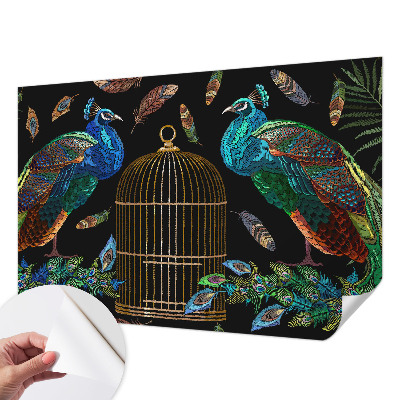 Samolepicí fototapeta do ložnice Obrázek páva