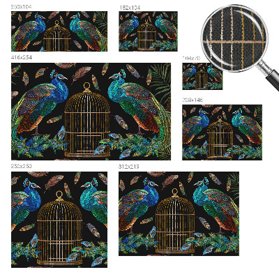 Samolepicí fototapeta do ložnice Obrázek páva