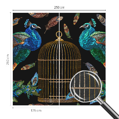 Samolepicí fototapeta do ložnice Obrázek páva