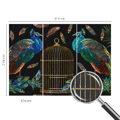 Samolepicí fototapeta do ložnice Obrázek páva