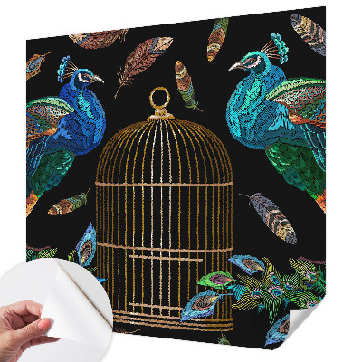 Samolepicí fototapeta do ložnice Obrázek páva