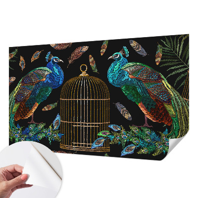 Samolepicí fototapeta do ložnice Obrázek páva