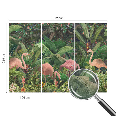 Fotografická tapeta samolepicí Růžoví plameňáci