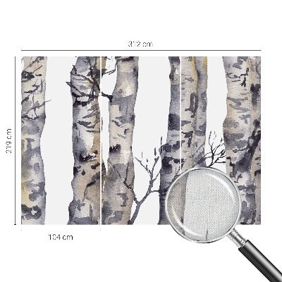 Samolepící fototapeta 3d Osikový les