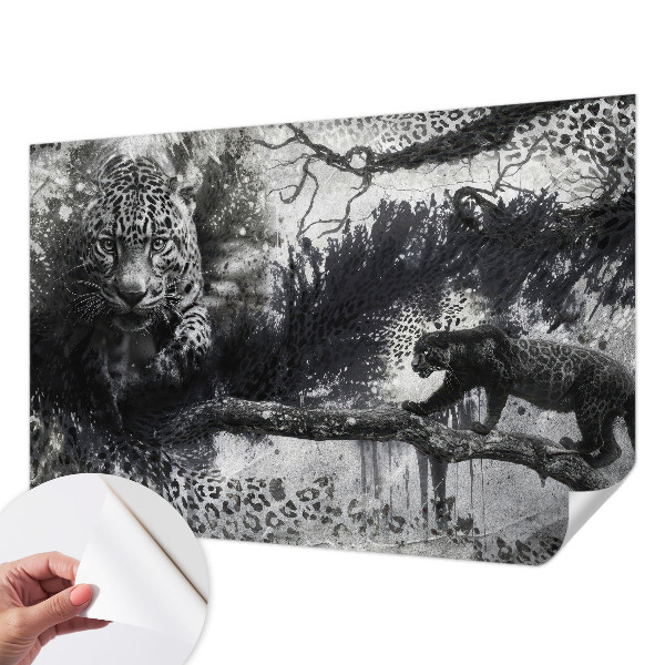 Samolepicí fototapeta na míru Abstraktní leopardi