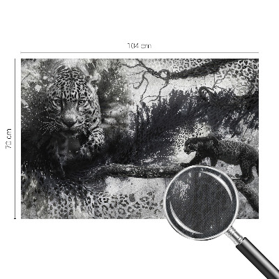 Samolepicí fototapeta na míru Abstraktní leopardi