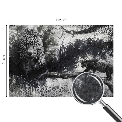 Samolepicí fototapeta na míru Abstraktní leopardi