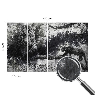 Samolepicí fototapeta na míru Abstraktní leopardi
