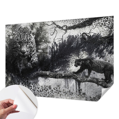 Samolepicí fototapeta na míru Abstraktní leopardi