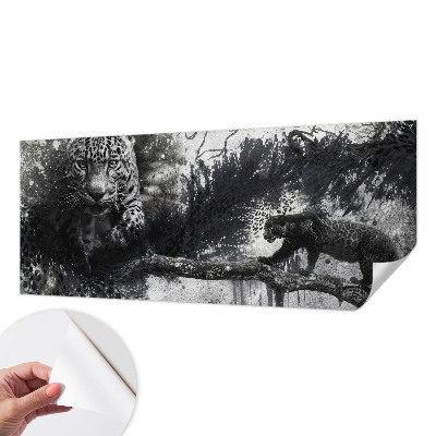 Samolepicí fototapeta na míru Abstraktní leopardi