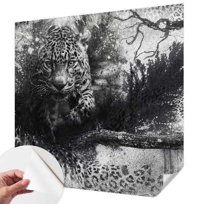 Samolepicí fototapeta na míru Abstraktní leopardi