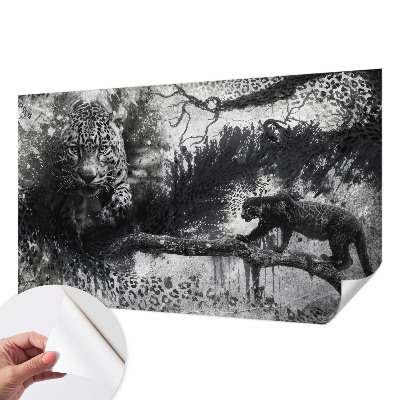 Samolepicí fototapeta na míru Abstraktní leopardi