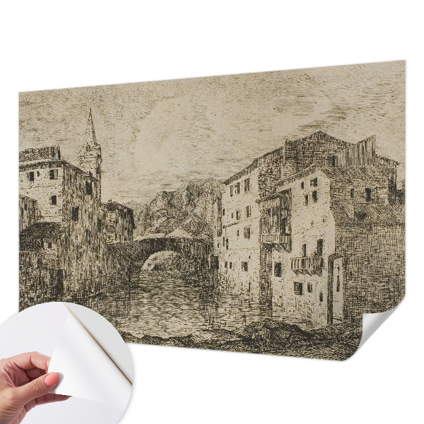 Samolepicí fototapeta na zeď Panorama města
