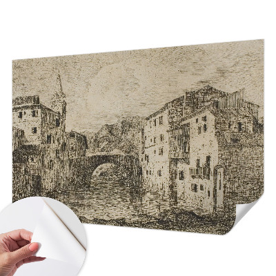 Samolepicí fototapeta na zeď Panorama města