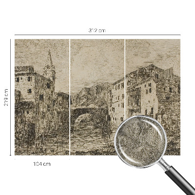 Samolepicí fototapeta na zeď Panorama města