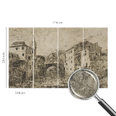 Samolepicí fototapeta na zeď Panorama města