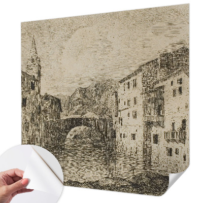 Samolepicí fototapeta na zeď Panorama města