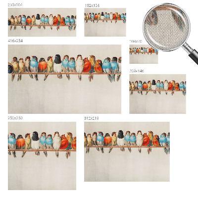 Samolepicí dekorativní fototapeta Ptáci na větvi