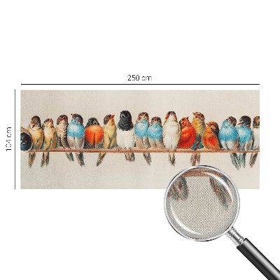 Samolepicí dekorativní fototapeta Ptáci na větvi