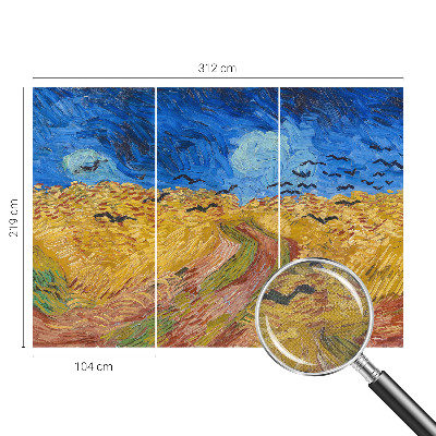 Samolepící fototapeta 3d Polní krajina