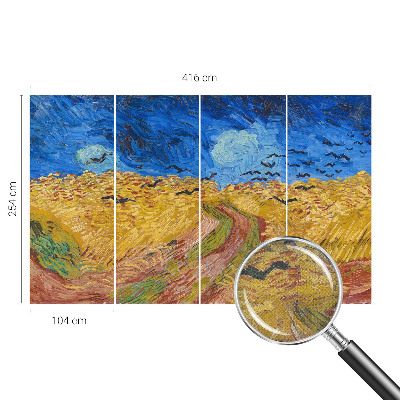 Samolepící fototapeta 3d Polní krajina