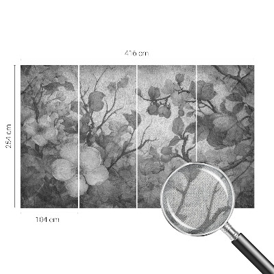 Samolepící fototapeta 3d Květinová větev