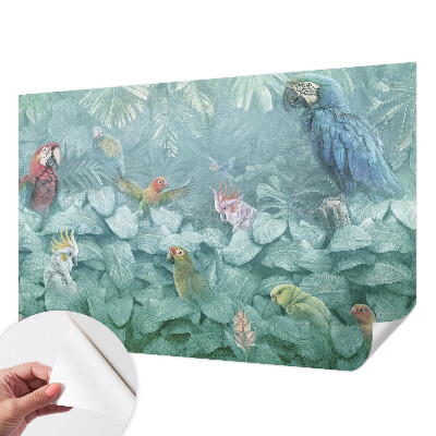 Samolepicí fototapeta do dětského pokoje Exotických ptáků