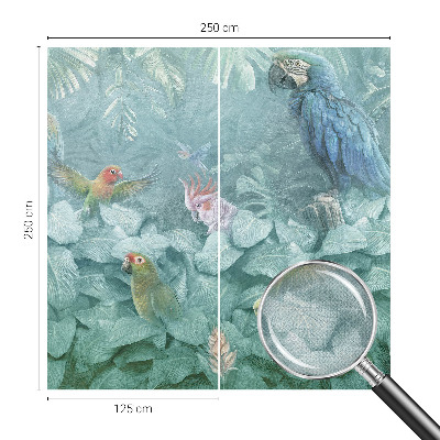 Samolepicí fototapeta do dětského pokoje Exotických ptáků