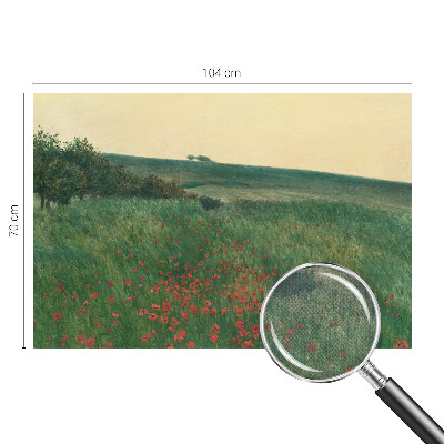 Samolepicí fototapeta do dětského pokoje Maková pole