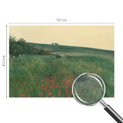Samolepicí fototapeta do dětského pokoje Maková pole