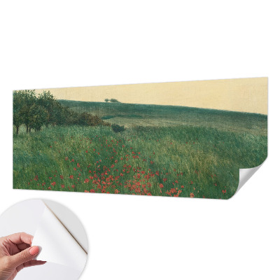 Samolepicí fototapeta do dětského pokoje Maková pole