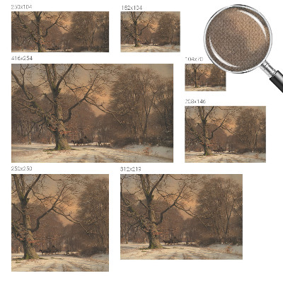 Samolepicí fototapeta do ložnice Zimní krajina