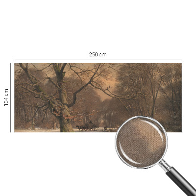 Samolepicí fototapeta do ložnice Zimní krajina