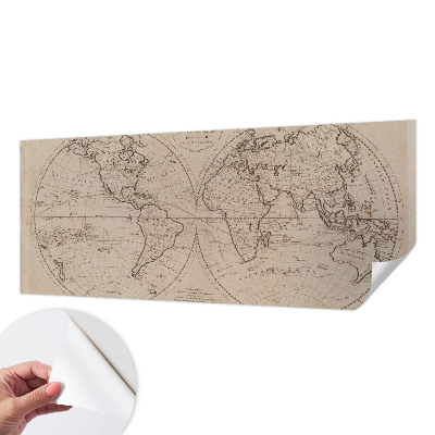 Samolepicí fototapeta do dětského pokoje Stará mapa