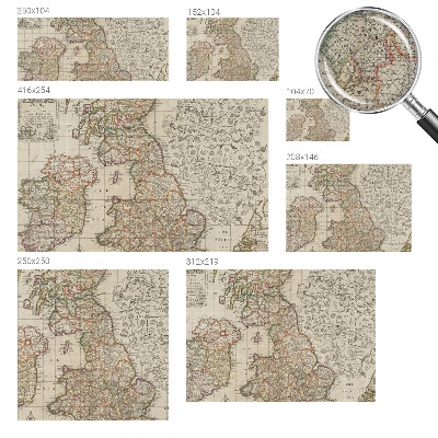 Fotografická tapeta samolepicí Starožitná mapa