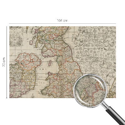 Fotografická tapeta samolepicí Starožitná mapa