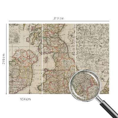 Fotografická tapeta samolepicí Starožitná mapa