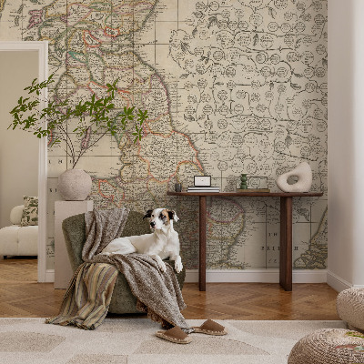 Fotografická tapeta samolepicí Starožitná mapa