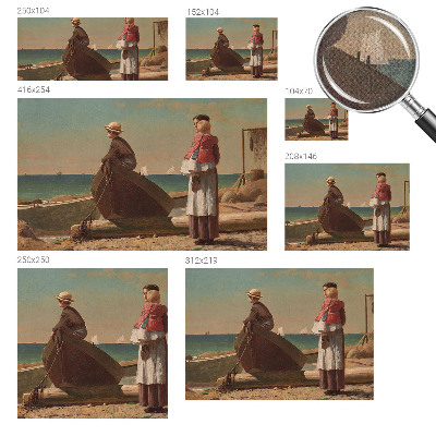 Moderní samolepicí fototapeta Přímořská scéna