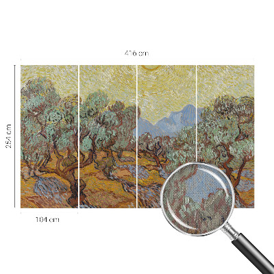 Samolepící fototapeta 3d Olivovníky