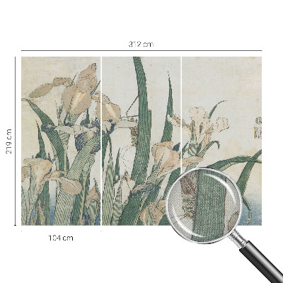 Samolepicí dekorativní fototapeta Jemné kosatce