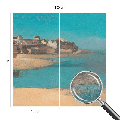 Moderní samolepicí fototapeta Klidná vesnice
