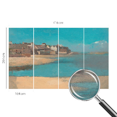 Moderní samolepicí fototapeta Klidná vesnice