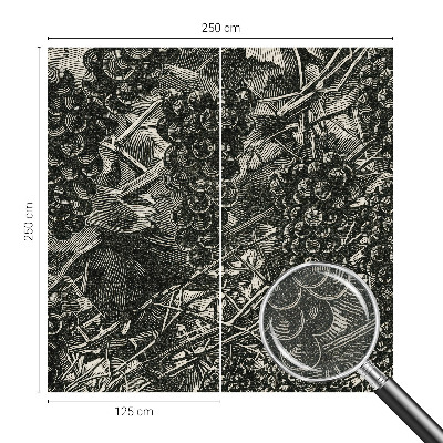 Samolepicí fototapeta Hroznový tisk