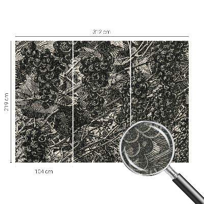 Samolepicí fototapeta Hroznový tisk