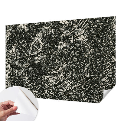 Samolepicí fototapeta Hroznový tisk